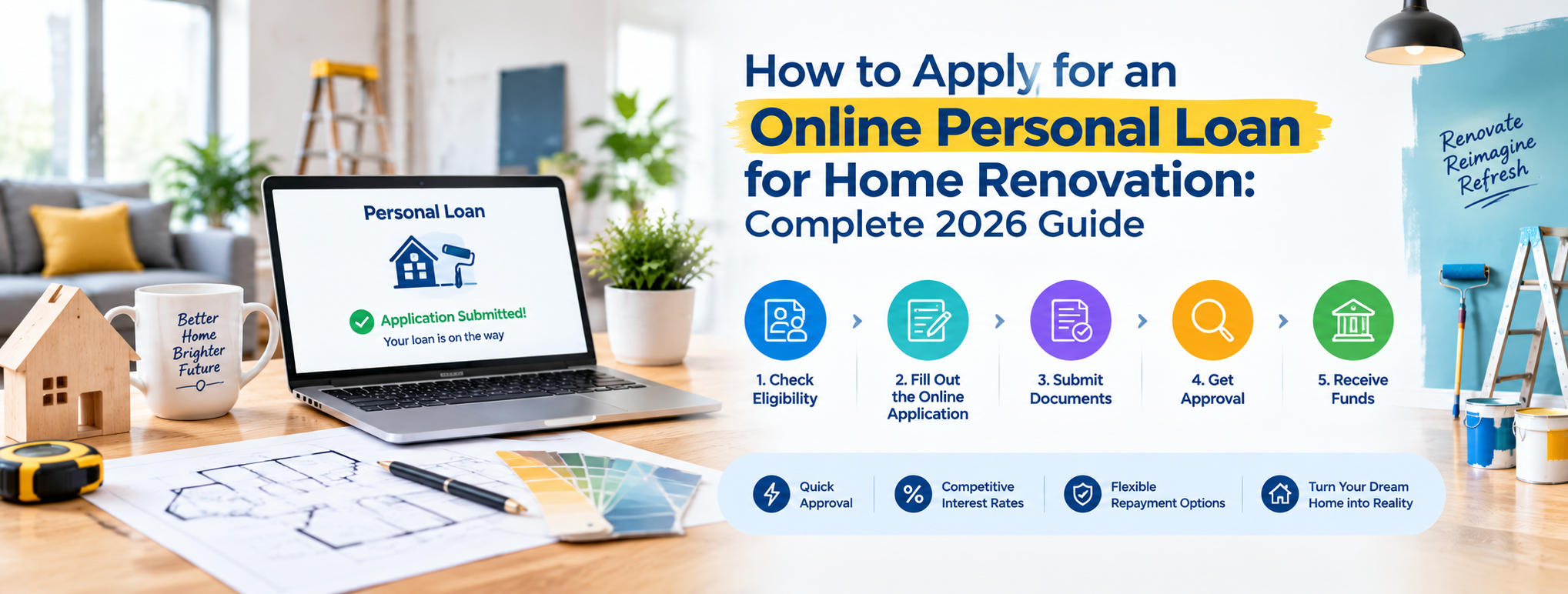How to Apply for an Online Personal Loan for Home Renovation